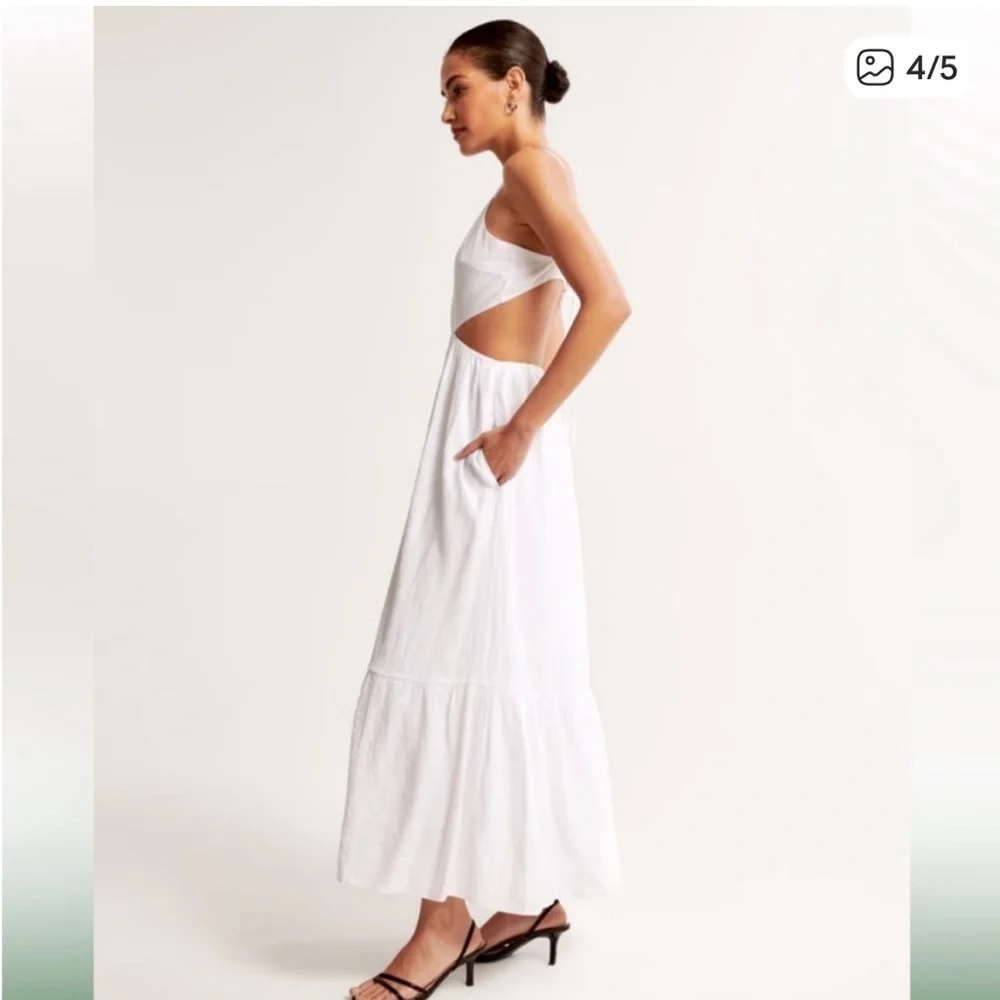 Green Toile Print Spaghetti Strap Maxi Dress
